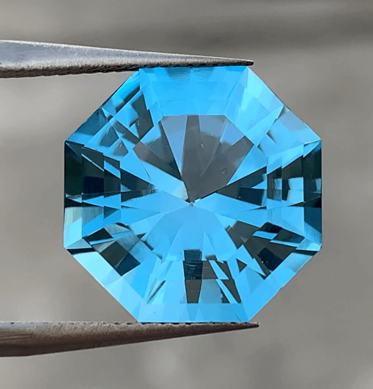 12.4 Carat Swiss Blue Topaz Gemstone